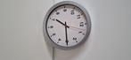 Wall clock, silver-colour, 28 cm, Ophalen, Zo goed als nieuw, Wandklok
