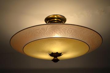 Kolossale Art-Deco / Amsterdamse school plafonniere - 70 cm  beschikbaar voor biedingen