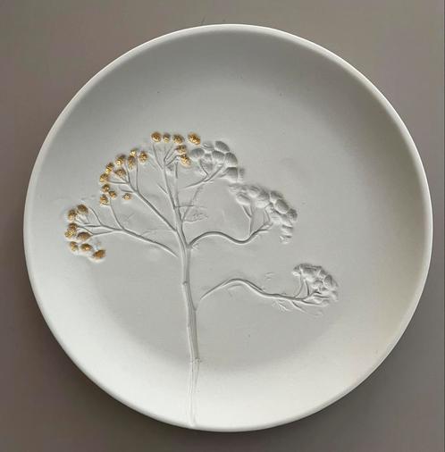 Wandbord, bord wit botanisch, Huis en Inrichting, Woonaccessoires | Wanddecoraties, Ophalen of Verzenden
