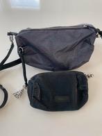 Kipling set, tasje en pouche, NIEUW, paars/blauw/olieachtig, Ophalen of Verzenden, Zo goed als nieuw, Blauw