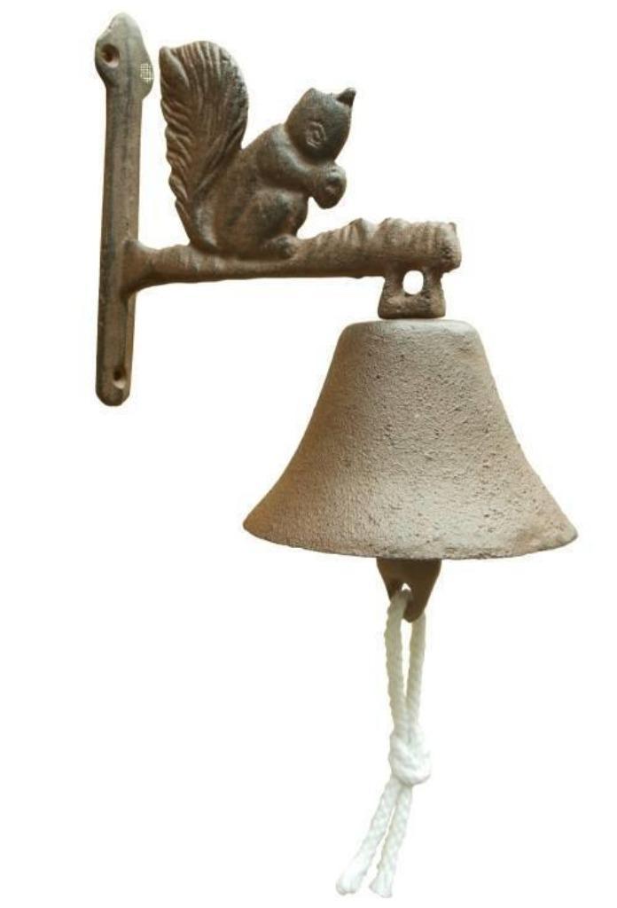 Leuke deurbel van gietijzer met eekhoorn, Huis en Inrichting, Woonaccessoires | Overige, Nieuw, Verzenden