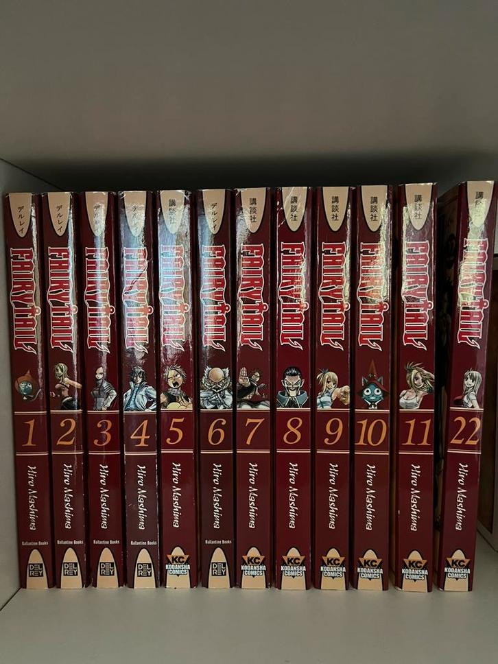Fairy Tail manga volume 1-11 + 22, Boeken, Strips | Comics, Zo goed als nieuw, Meerdere comics, Japan (Manga), Ophalen of Verzenden