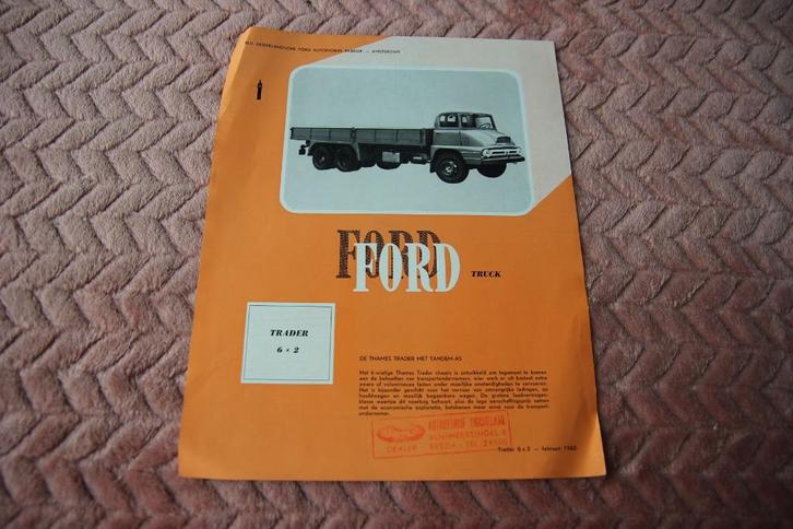Ford truck Thames Trader folder 1960, Boeken, Auto's | Folders en Tijdschriften, Gelezen, Ford, Ophalen of Verzenden