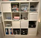 Ikea Kallax vakkenkast met 16 vakken - wit, Ophalen, Gebruikt, 25 tot 50 cm, Minder dan 150 cm