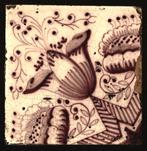 Tegel - Tulp (2), Antiek en Kunst, Antiek | Wandborden en Tegels, Ophalen of Verzenden