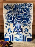 Delft blauw tegelplateau firma Tichelaar Makkum, Antiek en Kunst, Ophalen of Verzenden