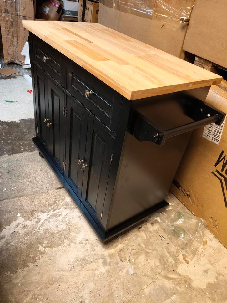 Aangeboden Nieuw Keukeneiland Wagen / Keukenkastje op wielen, Huis en Inrichting, Keuken | Keukenelementen, Nieuw, Minder dan 100 cm