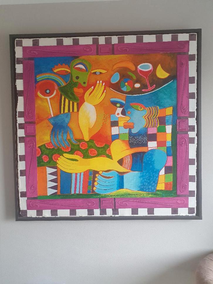 Kunstwerk Clemens Briels, GROOT !, Antiek en Kunst, Kunst | Schilderijen | Modern, Ophalen