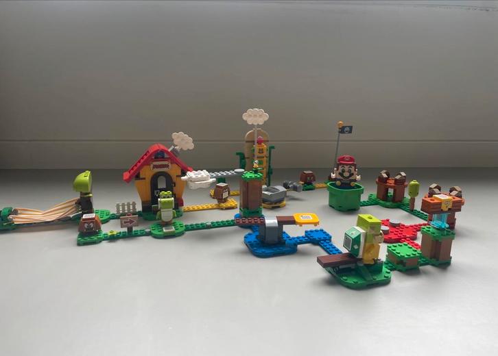 Lego Super Mario starterset 71360 + 2 uitbreidingsets, Kinderen en Baby's, Speelgoed | Duplo en Lego, Gebruikt, Ophalen of Verzenden