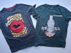 2 t shirts maat 134/140 ( Name-it & WE)meisjes kleding, Ophalen of Verzenden, Gebruikt, Meisje, Shirt of Longsleeve