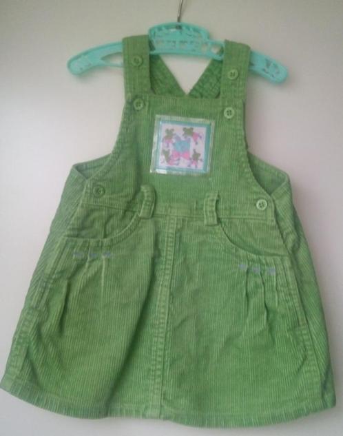 Groen Tuinrokje corduroy stof, Kinderen en Baby's, Babykleding | Maat 74, Meisje, Jurkje of Rokje, Verzenden