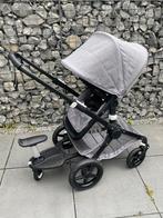 Bugaboo Fox 2019/2020 grijze&zwarte bekleding inc. meerijdpl, Gebruikt, Bugaboo, Met reiswieg, Ophalen