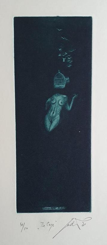 Exlibris /  Ex libris Jan Cernos, 2011, The Cage beschikbaar voor biedingen