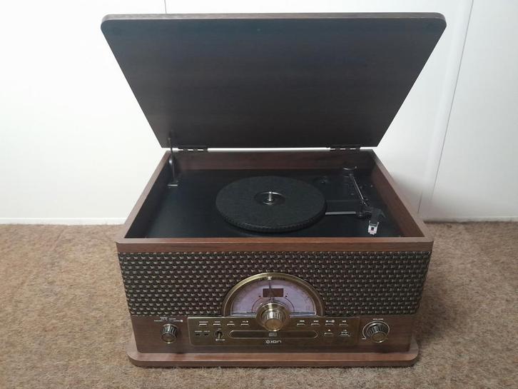 Mooie ION alles in 1 vintage/retro design set NIEUW, Audio, Tv en Foto, Radio's, Verzenden