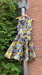Knie lange gebloemde cirkel jurk, mt8, Kleding | Dames, Closed, Ophalen of Verzenden, Zo goed als nieuw, Knielengte