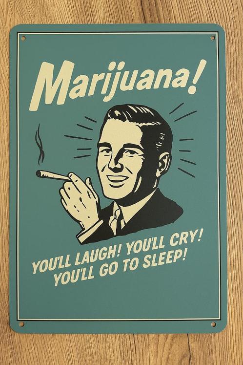 Wandbord Weed/Wiet, Huis en Inrichting, Woonaccessoires | Wanddecoraties, Nieuw, Ophalen of Verzenden