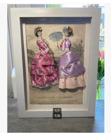 Brocante Verdiept kastje victoriaanse dames heel mooi beschikbaar voor biedingen