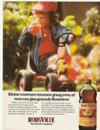 retro reclame 1978 Roosvicee siroop jongetje op skelter, Verzamelen, Retro, Verzenden, Overige typen