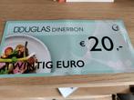 Douglas dinerbon twv €20, Tickets en Kaartjes, Kortingen en Cadeaubonnen