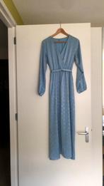 Jiny Modas maxi jurk blauw-goud, maat M/L, Kleding | Dames, Gelegenheidskleding, Ophalen of Verzenden, Zo goed als nieuw, Blauw