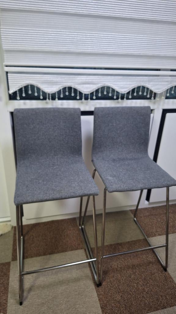 Mooie barkrukken - zo goed als nieuw!, Huis en Inrichting, Barkrukken, 60 tot 90 cm, Ophalen of Verzenden, Zo goed als nieuw, Metaal