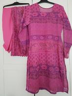 Maat S roze indiase shalwar kamiz 3 delige pak, Kleding | Dames, Rokken, Ophalen of Verzenden, Zo goed als nieuw, Maat 36 (S)