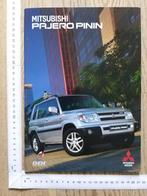 Mitsubishi Pajero Pinin, brochure 2001, Ophalen of Verzenden, Gelezen, Mitsubishi