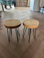 2 krukjes, Huis en Inrichting, Krukjes, Ophalen, Zo goed als nieuw, Hout