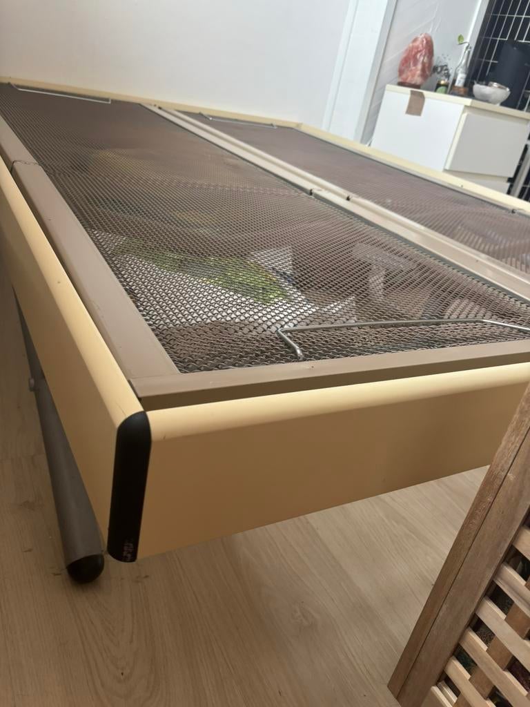 Tweepersoons bedframe - DICO 491, Ophalen, Gebruikt, Beige, Tweepersoons
