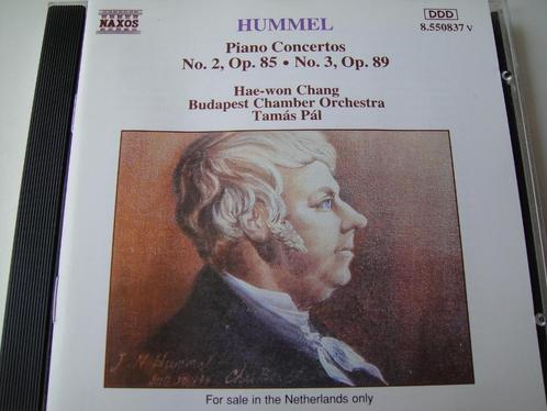 HUMMEL Piano concertos CD NAXOS HOLLAND ONLY NIEUWSTAAT, Cd's en Dvd's, Cd's | Klassiek, Zo goed als nieuw, Orkest of Ballet, Ophalen of Verzenden