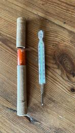 Thermometer met papieren koker, Antiek en Kunst, Ophalen of Verzenden