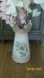 Emaille lampetkan, met roze bloemen, Antiek en Kunst, Antiek | Emaille, Ophalen of Verzenden