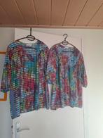 Mooie kleurrijke set maat 52 Mona Lisa shirt met vest, Overige kleuren, Verzenden, Blouse of Tuniek, Zo goed als nieuw