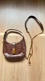 Guess Maimie Mini Hobotas Krokoprint bruin nieuw, Ophalen of Verzenden, Nieuw, Bruin, Handtas