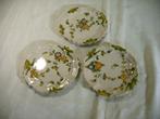 3 antieke bordjes van Italiaanse majolica, Ophalen of Verzenden