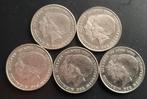 5x 2 1/2 Gulden 1980 Dubbelkop - Koningin  Juliana & Beatrix, Ophalen of Verzenden, Koningin Beatrix, 2½ gulden, Setje