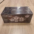 Cheffinger Pannenset || Nu voor €44,99, Ophalen of Verzenden, Nieuw, Rvs, Pannenset