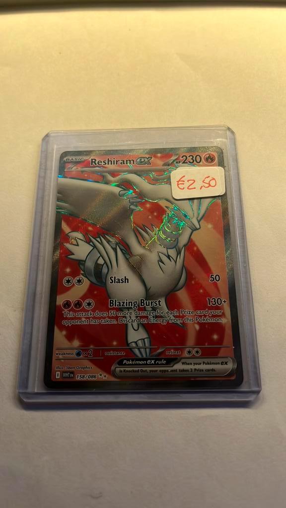Reshiram Ex 158 Scsrlet & Viollet White Flare, Hobby en Vrije tijd, Verzamelkaartspellen | Yu-gi-Oh!, Zo goed als nieuw, Ophalen