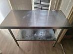 Rvs werktafel, Ophalen, Gebruikt