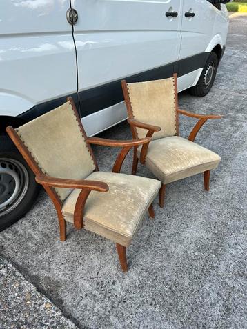 Vintage jaren 50 fauteuils beschikbaar voor biedingen