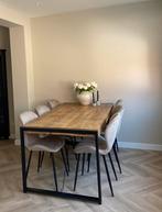 Eettafel mangohout, Huis en Inrichting, Tafels | Eettafels, Ophalen, 50 tot 100 cm, Zo goed als nieuw, 150 tot 200 cm