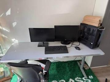 Ikea Grijs Bureau - 186x64x74 cm beschikbaar voor biedingen