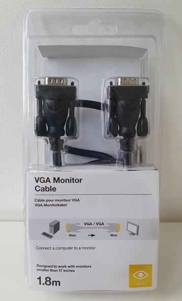 VGA Monitorkabel, nieuw in de verpakking beschikbaar voor biedingen