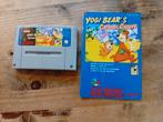 Yogi Bear Cartoon Caper voor de Super Nintendo met boekje!, Avontuur en Actie, Gebruikt, 1 speler, Ophalen of Verzenden