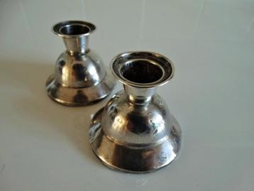 Set antiek zilveren tafelkandelaren kaarshouders zilver 1917 beschikbaar voor biedingen