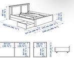 Ikea Bed, Huis en Inrichting, Slaapkamer | Bedden, 160 cm, 210 cm, Eenpersoons, Wit