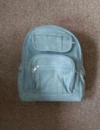 Rugtas lichtblauw suedelook( nieuw), 30 cm of meer, Blauw, Ophalen of Verzenden, Nieuw