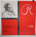 Poster Wim Crouwel Rembrandt tentoonstelling kho liang Ie, Verzenden, A1 t/m A3, Reclame, Rechthoekig Staand