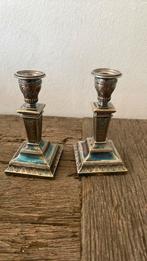 2 Zilveren kandelaars, Antiek en Kunst, Antiek | Goud en Zilver, Ophalen of Verzenden, Zilver