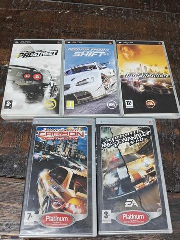 5x Need for Speed PSP beschikbaar voor biedingen